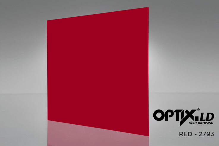 2793 Red LD-2 optix-ld-light-diffusing-acrylic_red---2793-ld