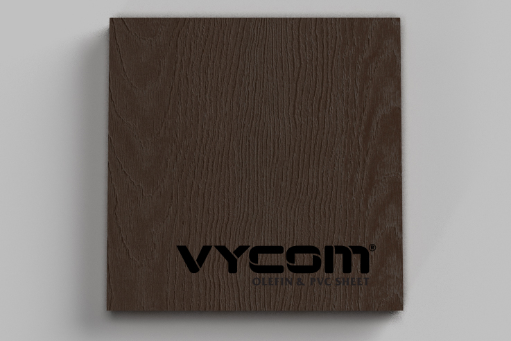 VYCOM TIMBERLINE Woodgrain HDPE in Hickory